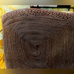 Stunning Chocolate Brown 🤎 Vintage Corde Clutch Purse Wallet 🤎